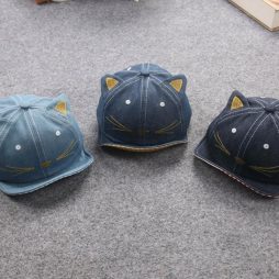 Baby Jeans Sun Hat with Ears