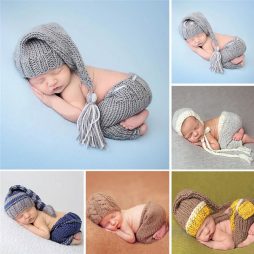 Baby Long Handmade Knitted Soft Hat