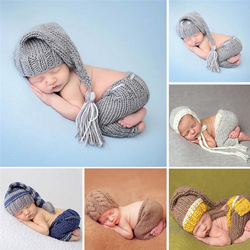 Baby Long Handmade Knitted Soft Hat