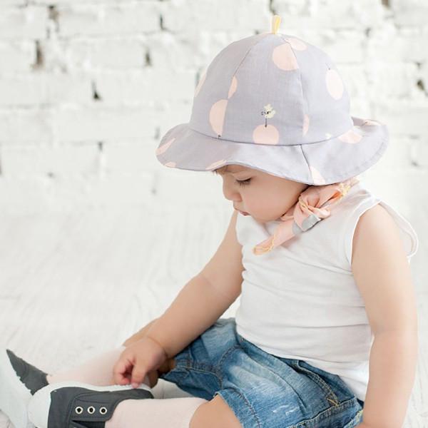 Baby Polka Dot Sun Hat - Image 2