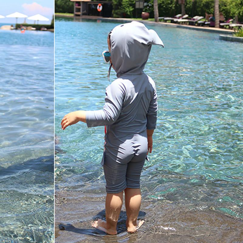 🦈 Long Sleeve Shark Baby Swimsuit - Image 4