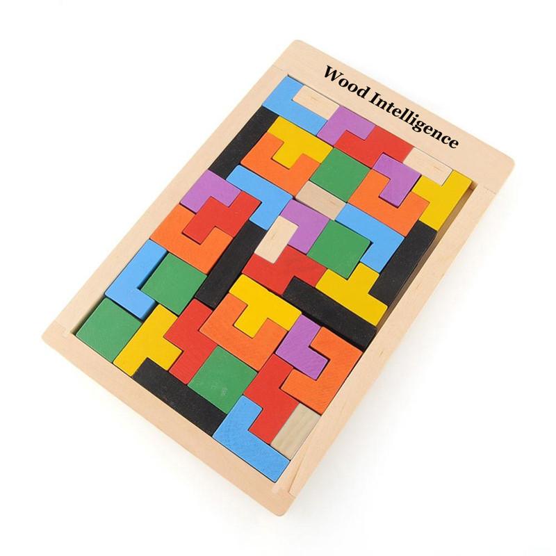 Colorful Wooden Intelligence Puzzle Game for Children - Image 2