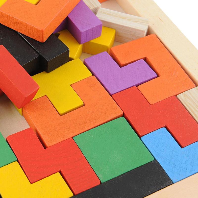 Colorful Wooden Intelligence Puzzle Game for Children - Image 4