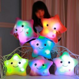 Color Changing LED Star Pillow for Children & Babies