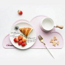 Waterproof Cloud Shaped Plate Mat Table Mat Set