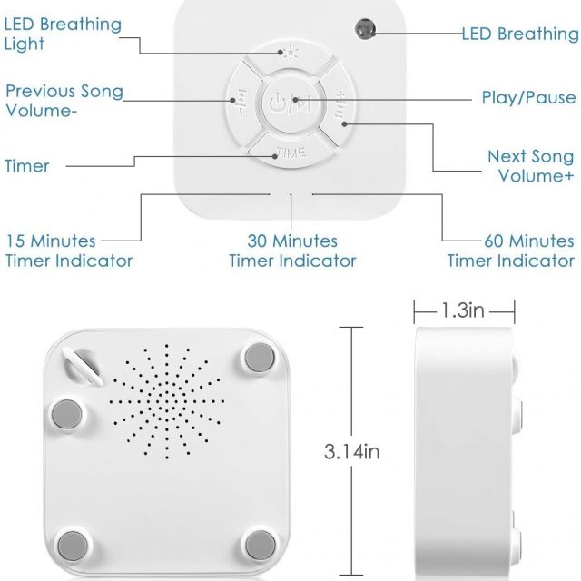 Baby White Noise Machine Features