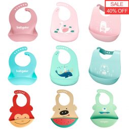Colorful Animal Design Feeding Bibs