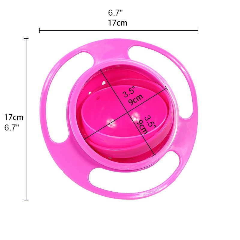 12376-be983f 360-Degree Rotating Spill-Proof Baby Food Bowl