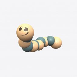Earthworms. Clutching and Grabbing Toy for Infants!