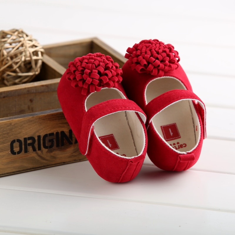 Baby Princess Mary Jane Flower Shoes - Image 3