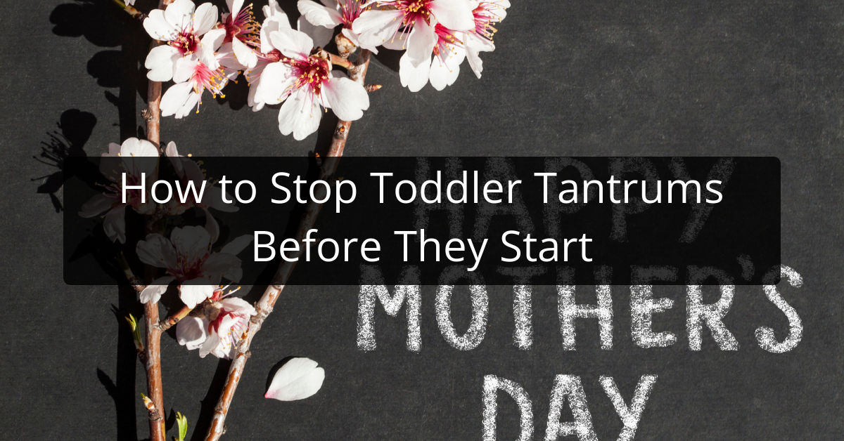 How to Stop Toddler Tantrums Before They Start